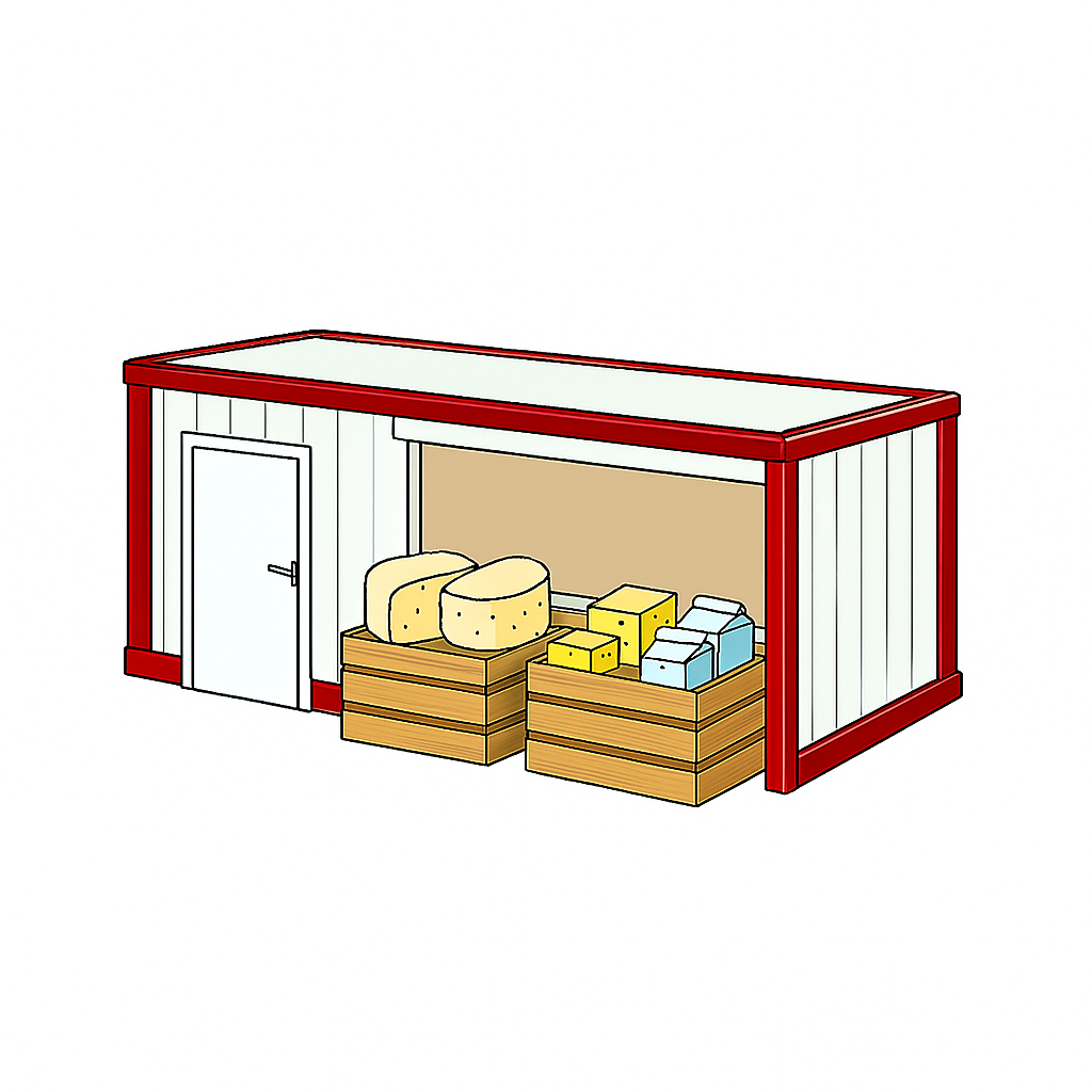 Hofladen- Verkaufscontainer